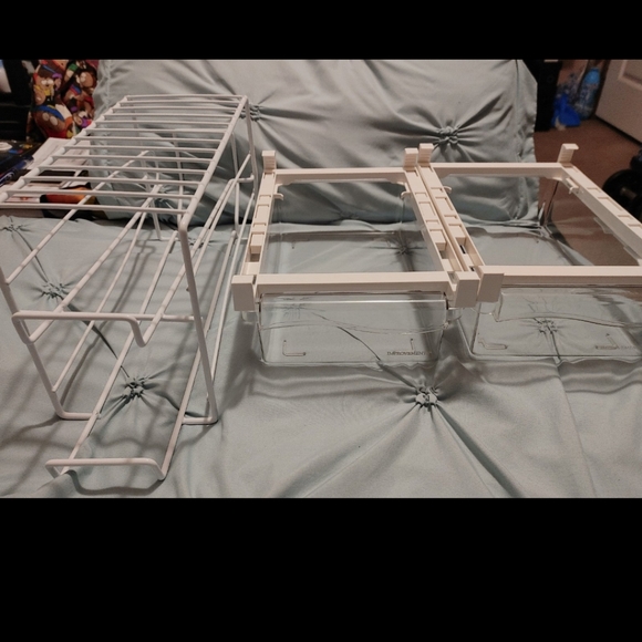 2 Tier Can Dispenser & 2-pack Sliding Fridge Drawers - Picture 2 of 10